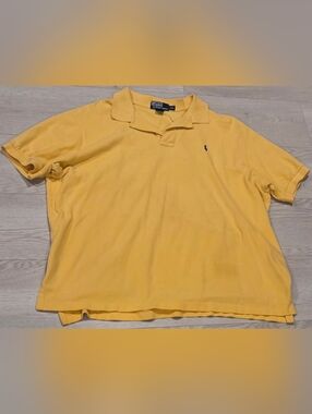 Vintage Polo by Ralph Lauren Yellow Classic Cotton Polo Shirt